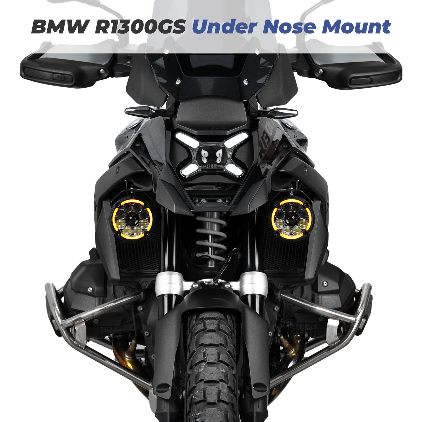 How to mount Moto Lights with Under Nose Mount on BMW R1300GS